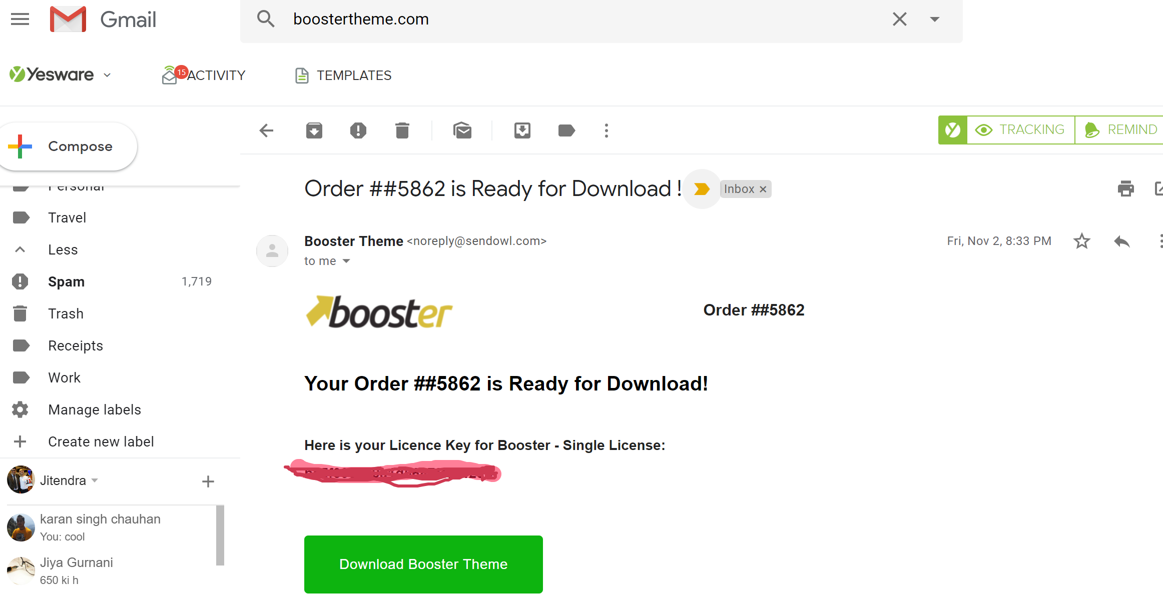 Booster Theme Discount Coupon