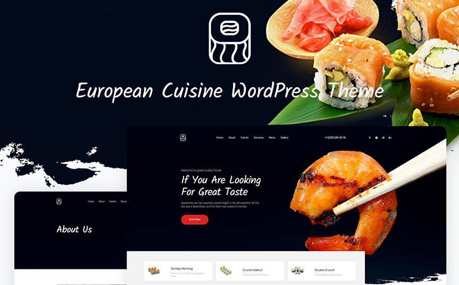 European Cuisine WordPress Theme 