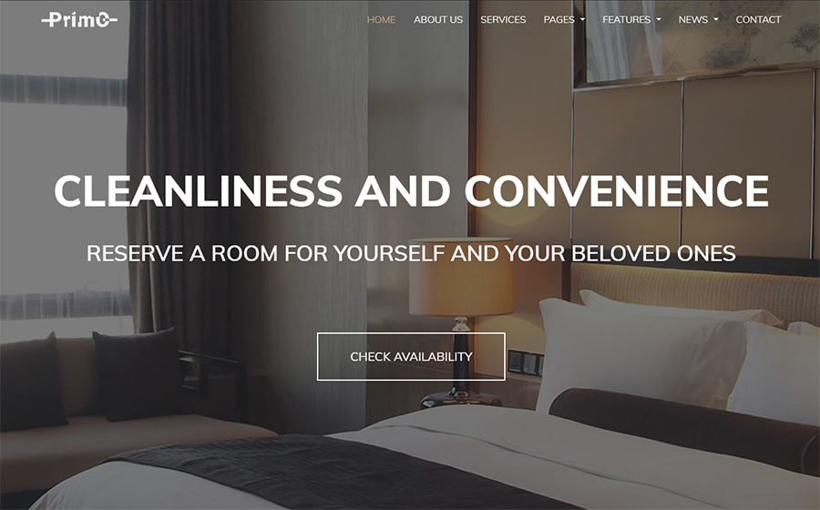 Primo - Hotel Elementor WordPress Theme