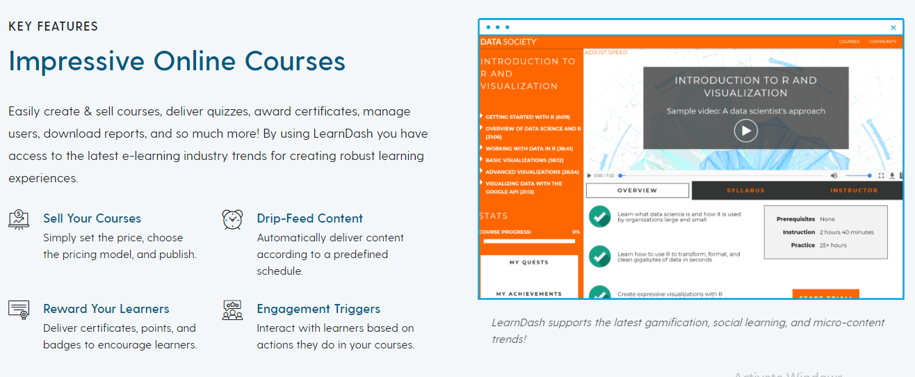 Learndash Review Feature