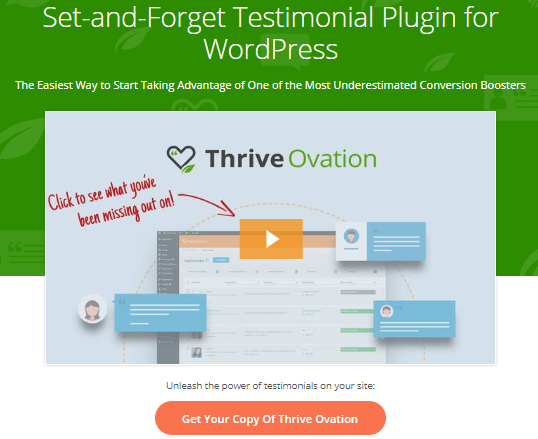 Thrive Ovation Review- The All in one Testimonial Management Plugin