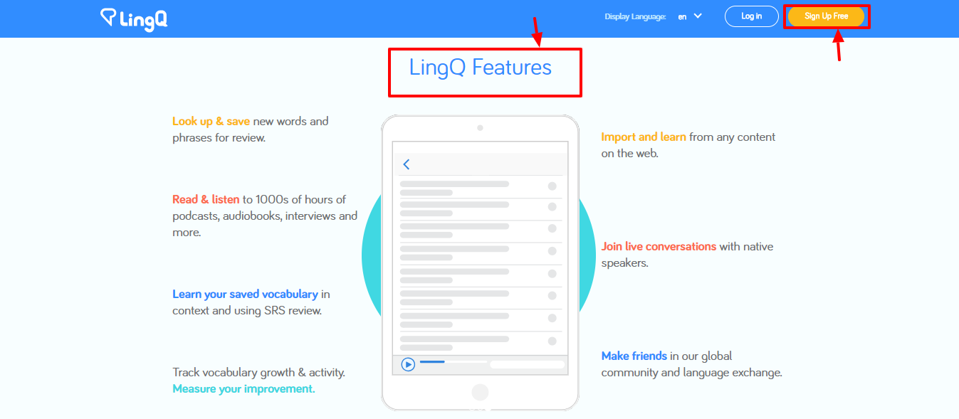 lingq review -features