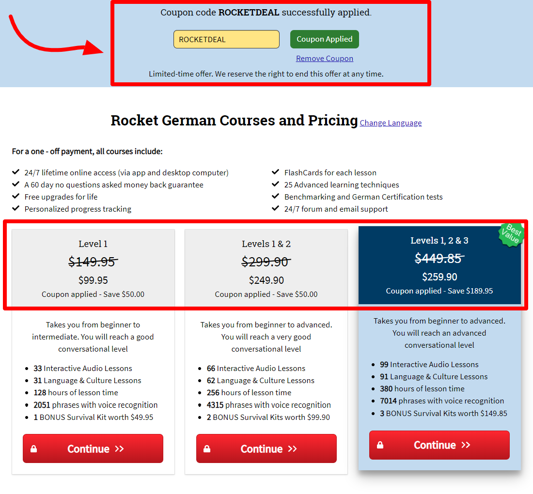  Rocket Languages Courses Coupon Codes- Get Upto 40% Off Now
