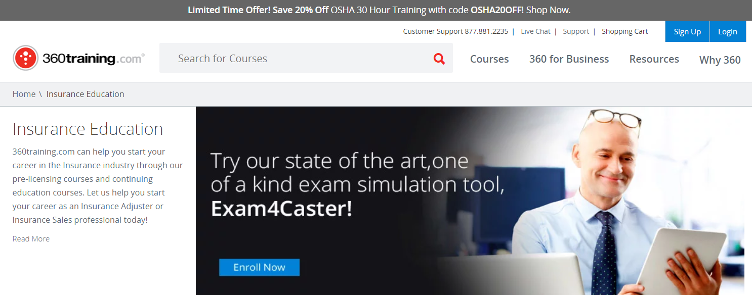 Insurance Education Online- 360training Courses Review