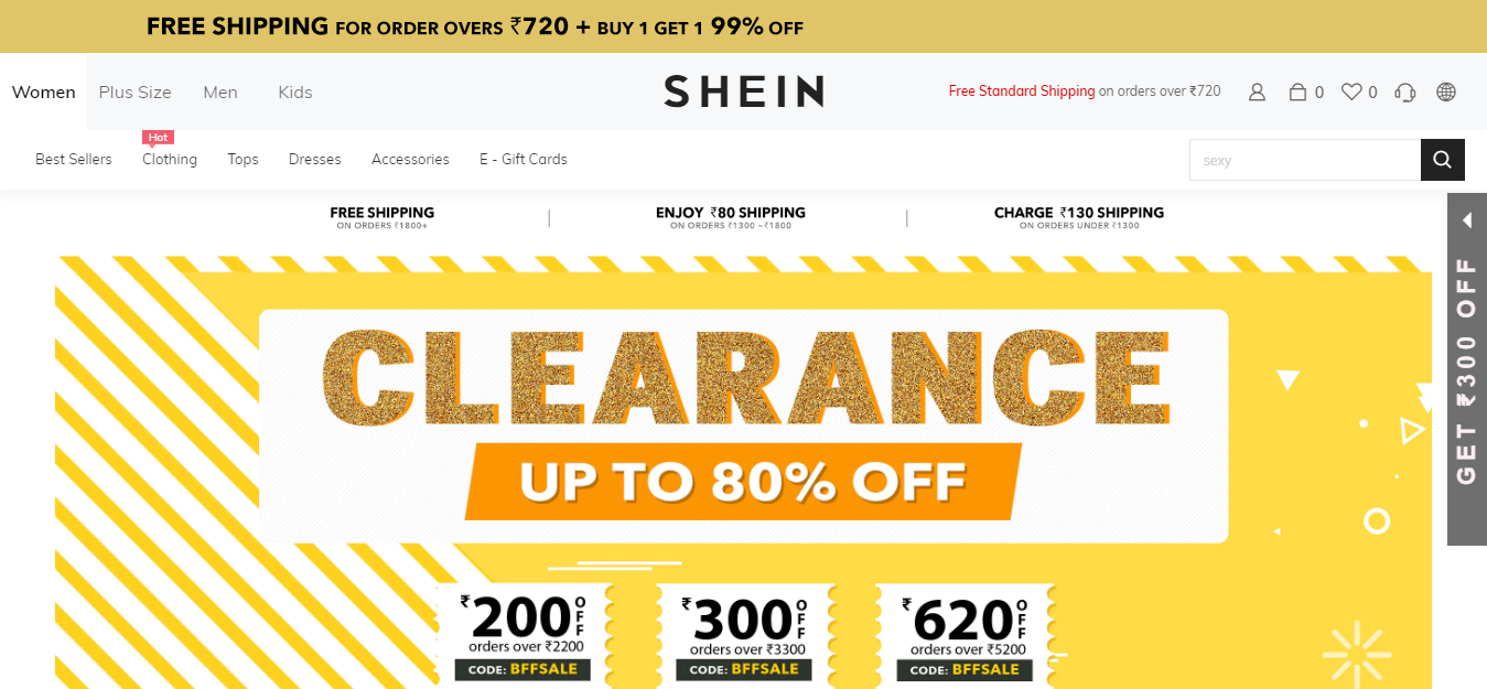 Top Chinese Wholesale Websites- Shein