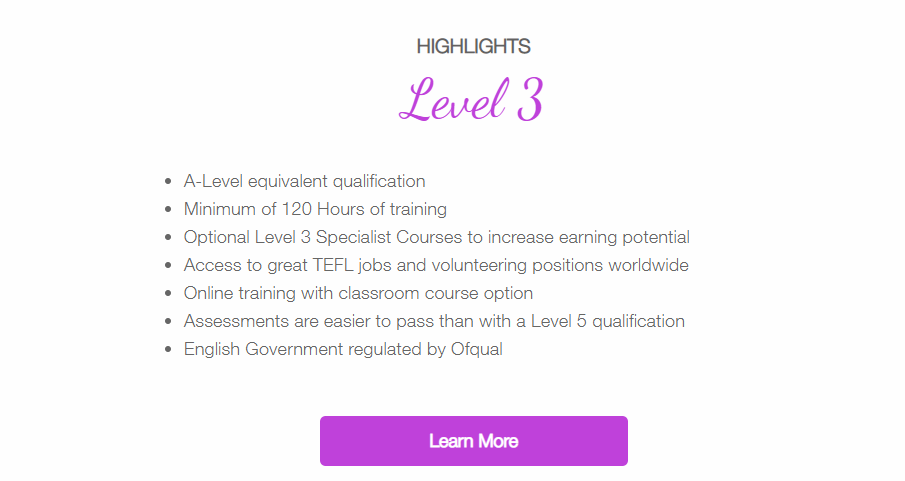 TELF Review - Level 3 Course