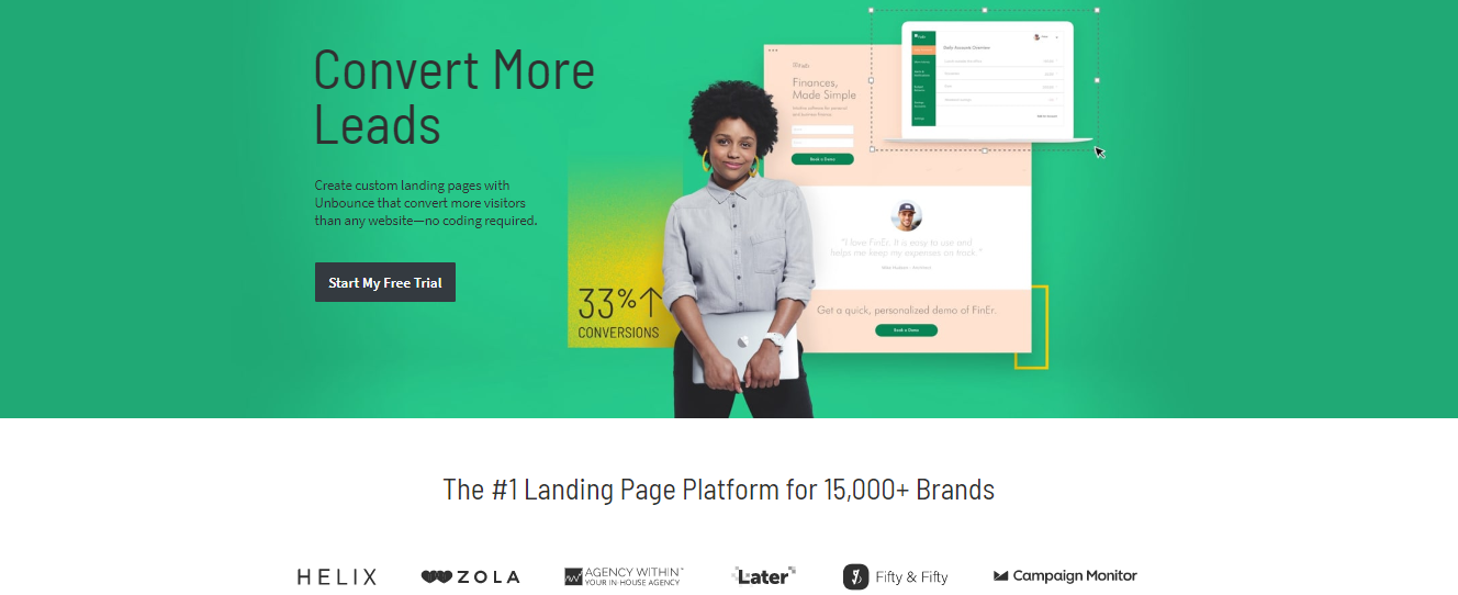 Unbounce Vs Leadpages - home info