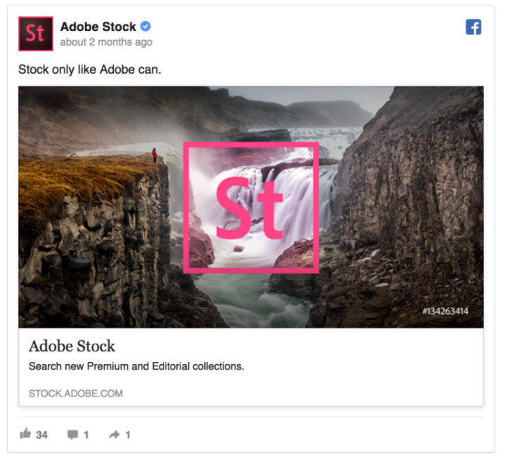 Facebook Ad - Adobe Stock