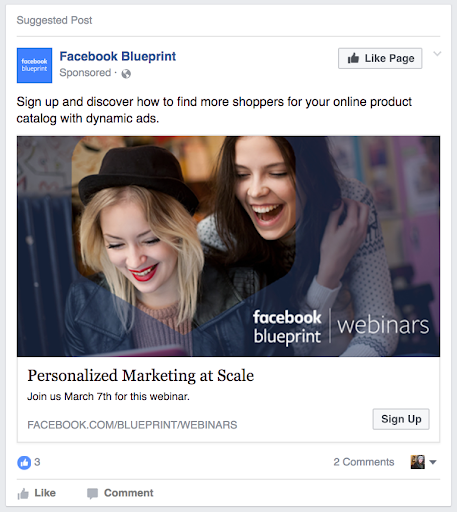 Facebook Ad - Ad Blueprint