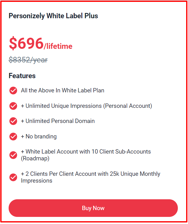  Pitchground Deals &Offers Review- Personizely Pricing Plan