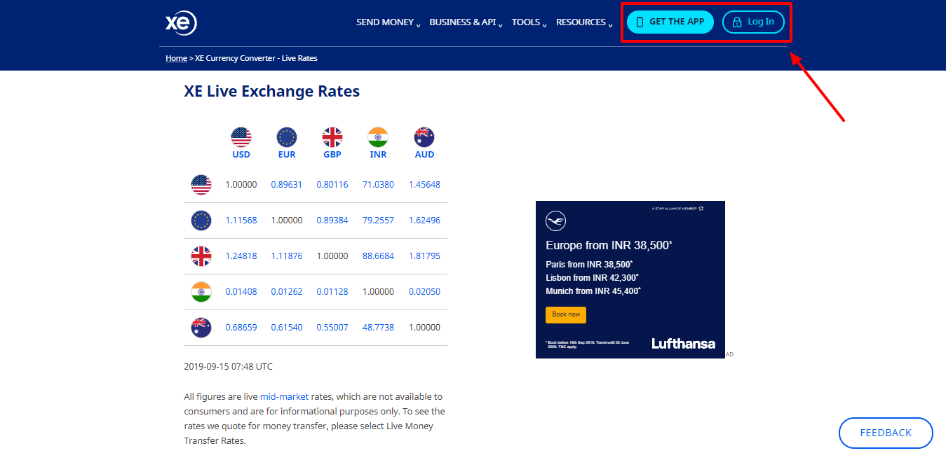 XE Currency Converter - Transferwise Vs Moneygram Vs Xemoney Vs Paypal