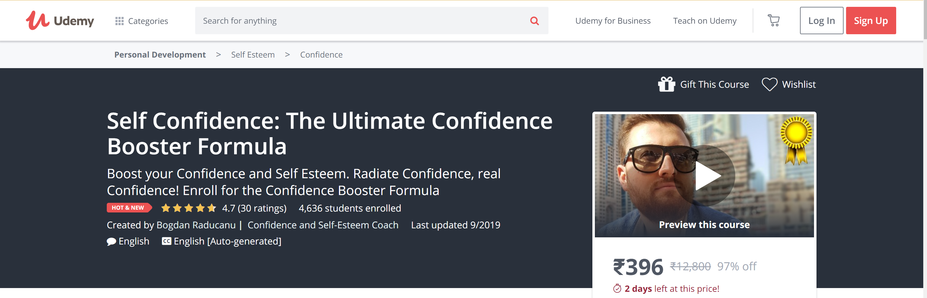 Best self confidence courses online