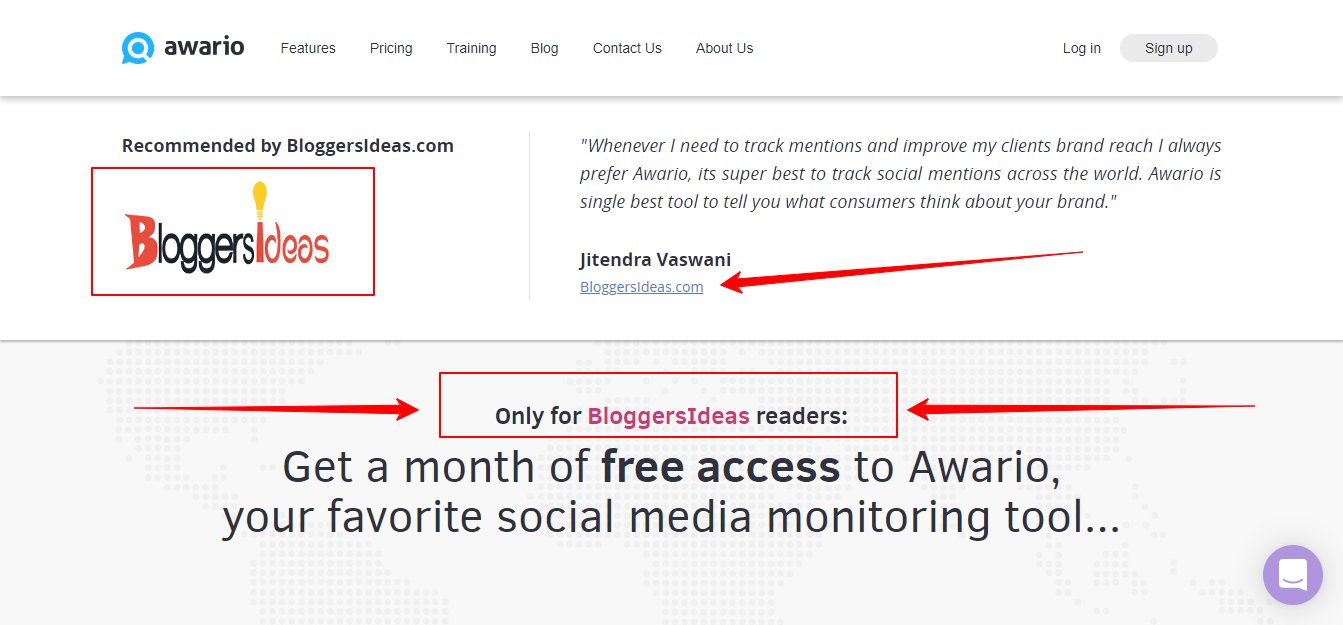 Awario Offer Only For Bloggersideas