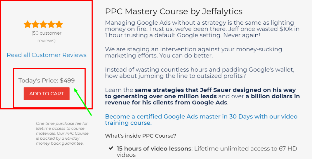 Best PPC Courses - PPCcourse Pricing Plan