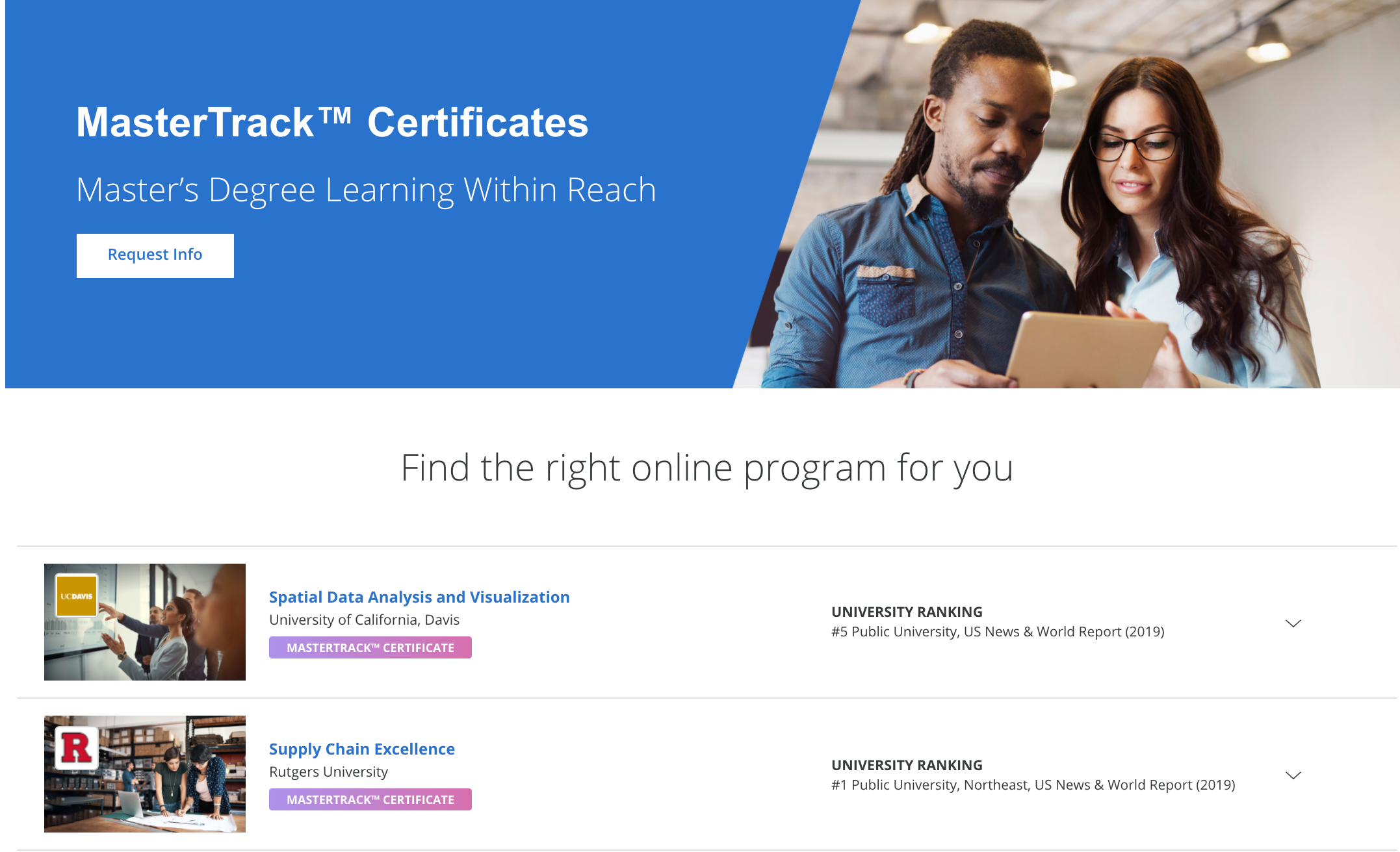 Coursera - MasterTrack™ Certificate