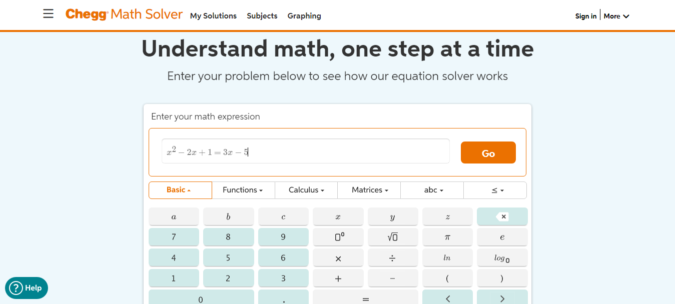 Chegg Math Solver