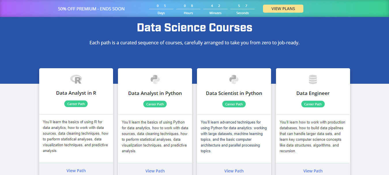 Dataquest Courses