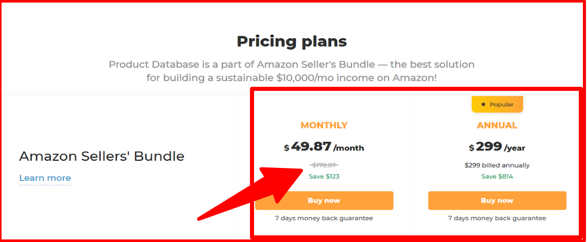 AMZScout- Pricing Plan