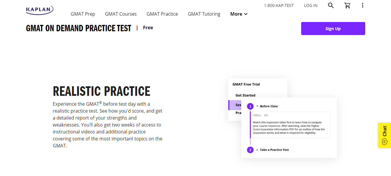 Kaplan GMAT Free trial clasess