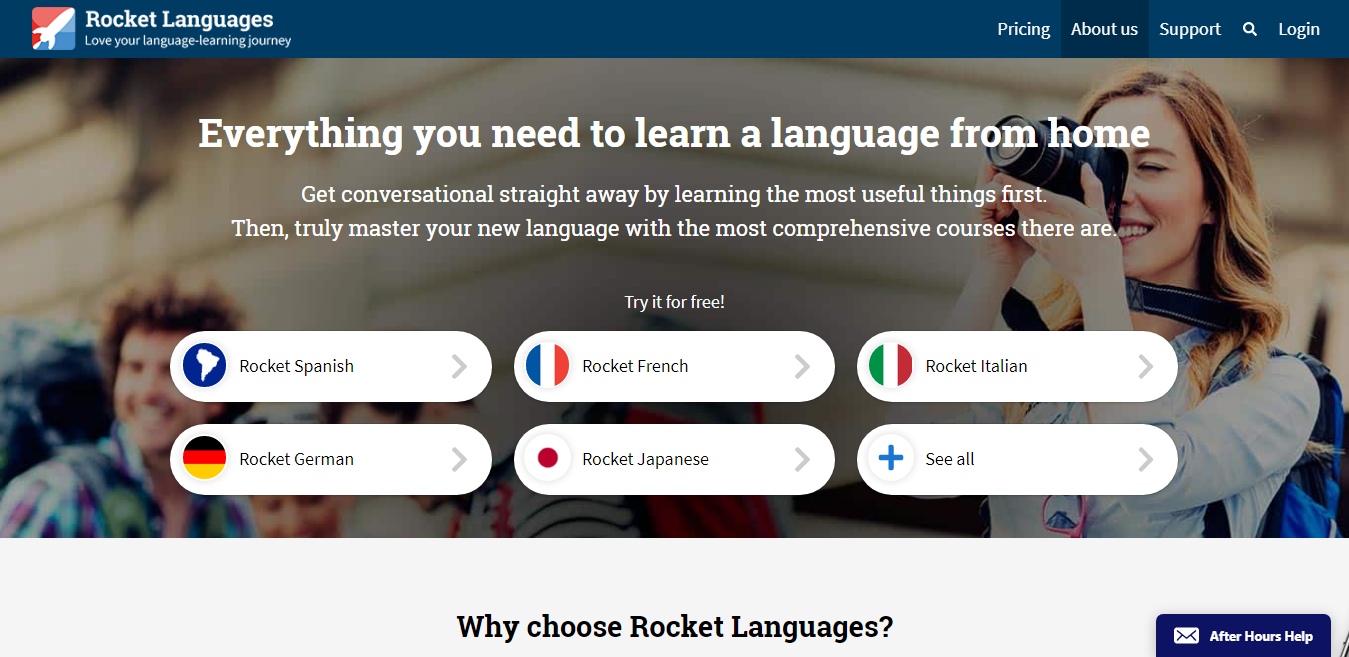 Rosetta Stone Language Offered