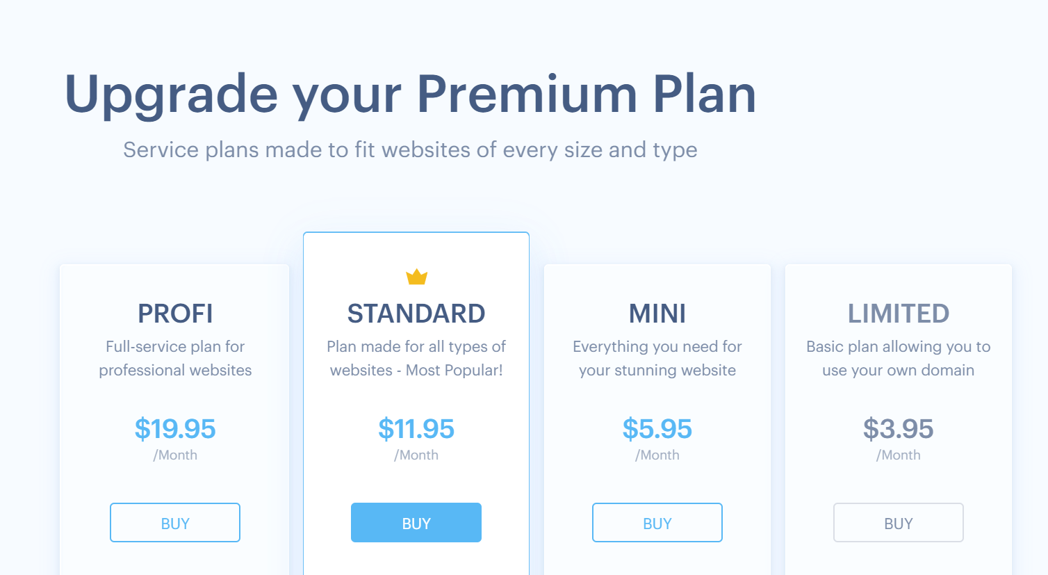 Webnode Review - Pricing Plan