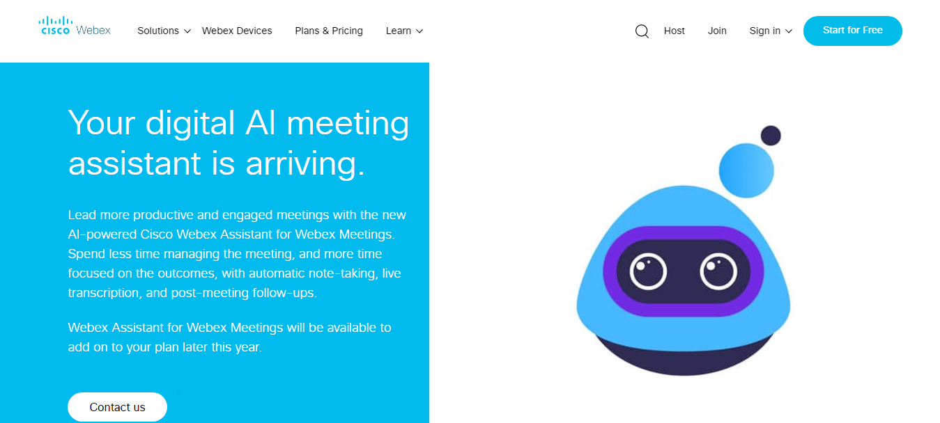 WebEx AI Meeting Assistant