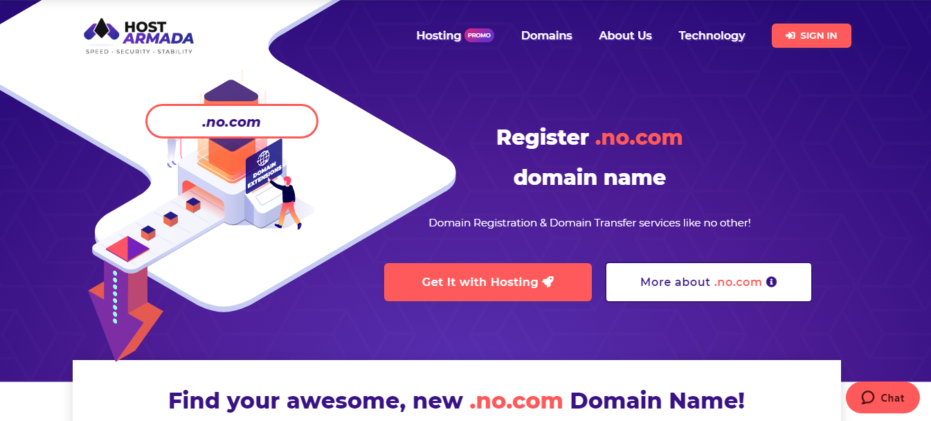 Domain Name Registration Transfer of No Charge Hostarmada