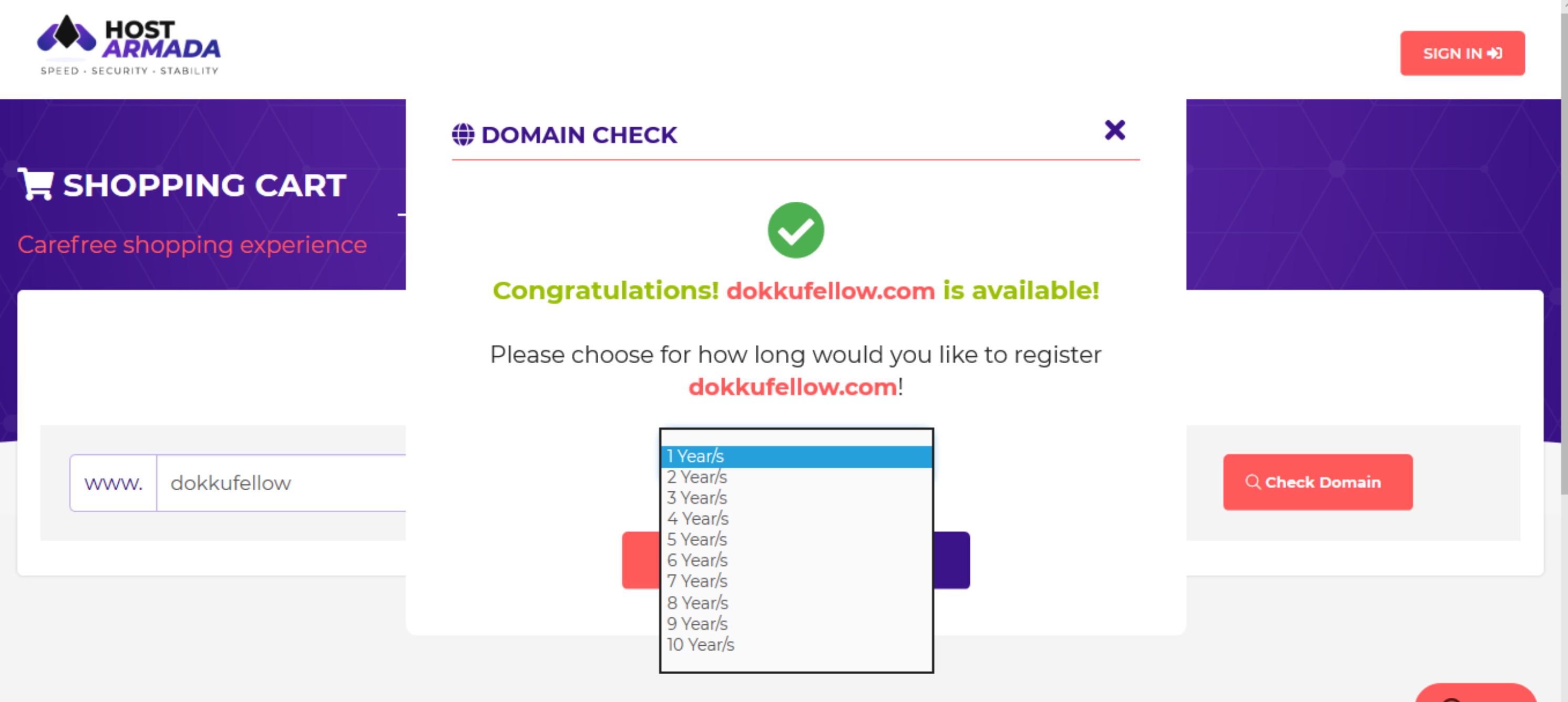 How to get best domain name with HostArmada