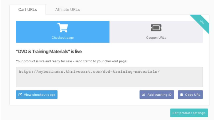 ThriveCart-Embeddable checkout