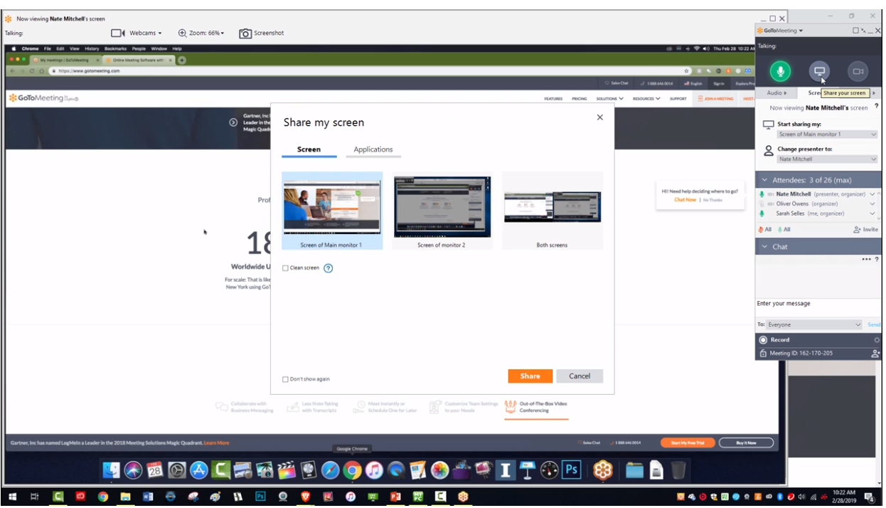 Screen sharing tips with GoTomeeting