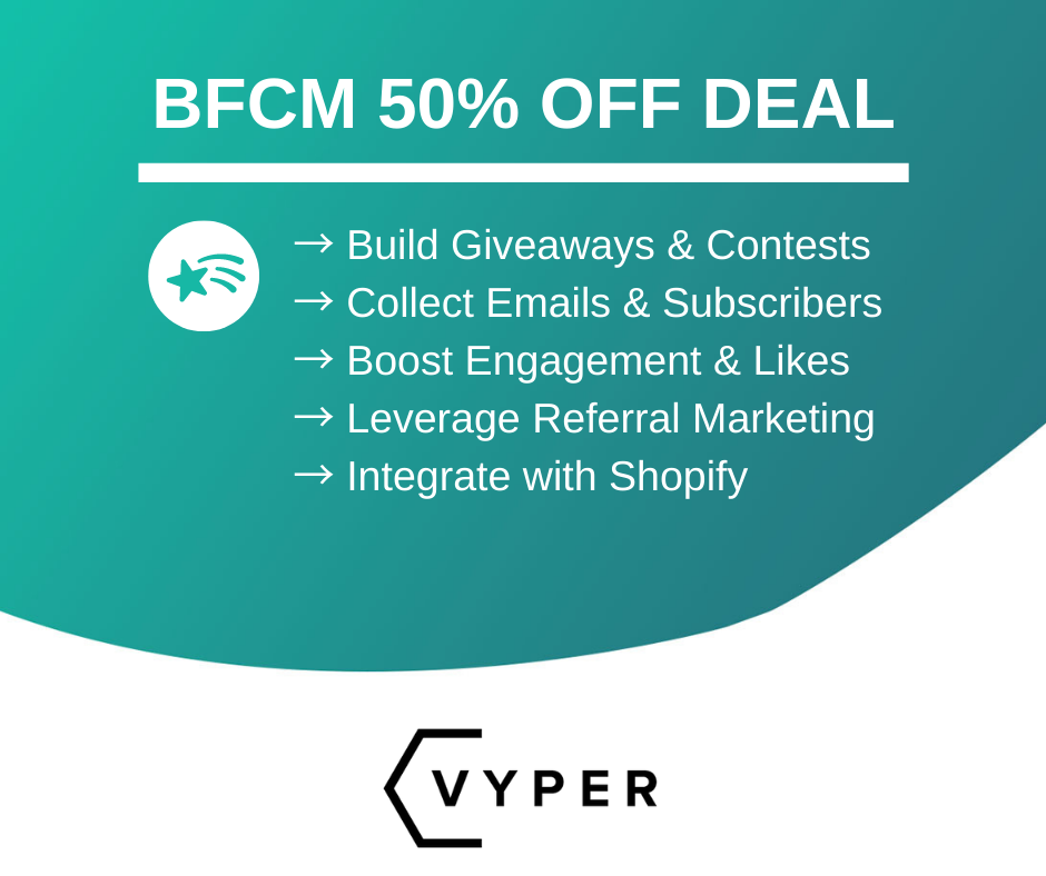 Vyper Viral Giveaway Software Black Friday Deals