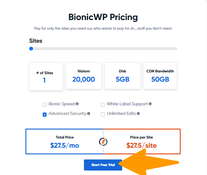 WP-BIONICWP - Pricing