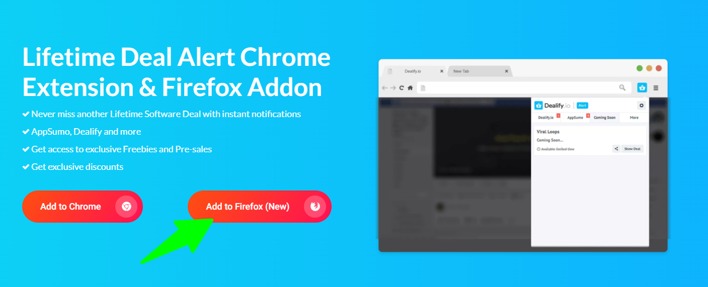 Dealify - Firefox Addon