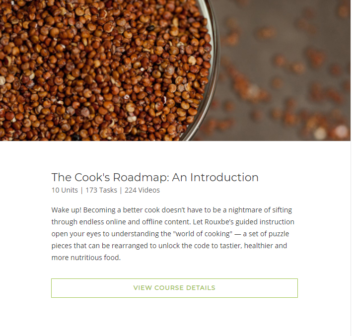 Rouxbe- Cooking Roadmap