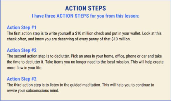 Action Steps