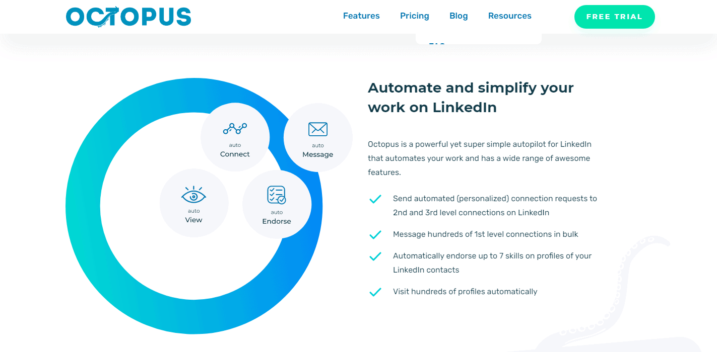 Octopus-CRM-Automate Simple Work on LinkedIn
