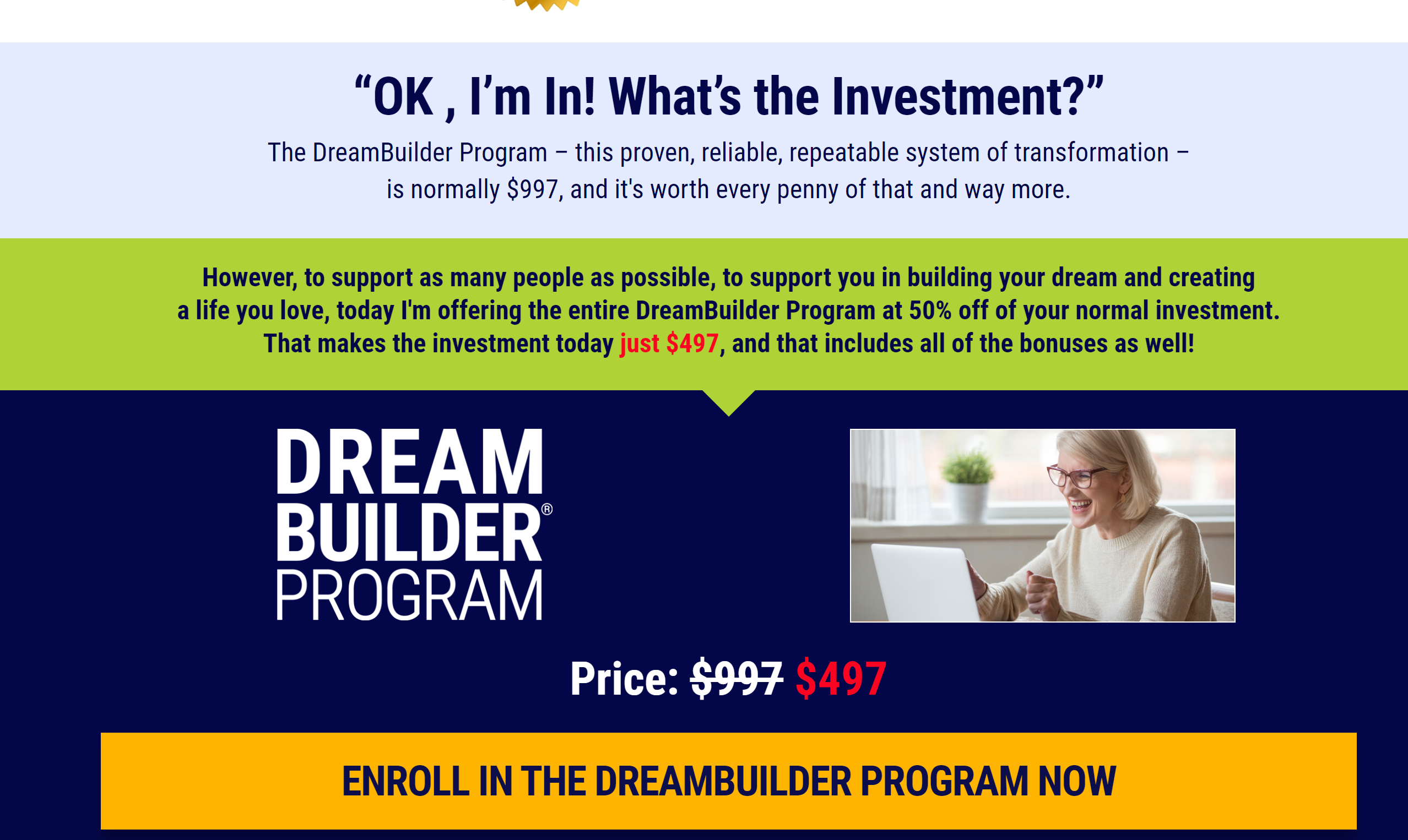 dreambuilder prrogram review online