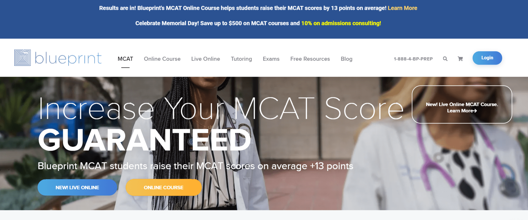 Blueprint MCAT prep course overview