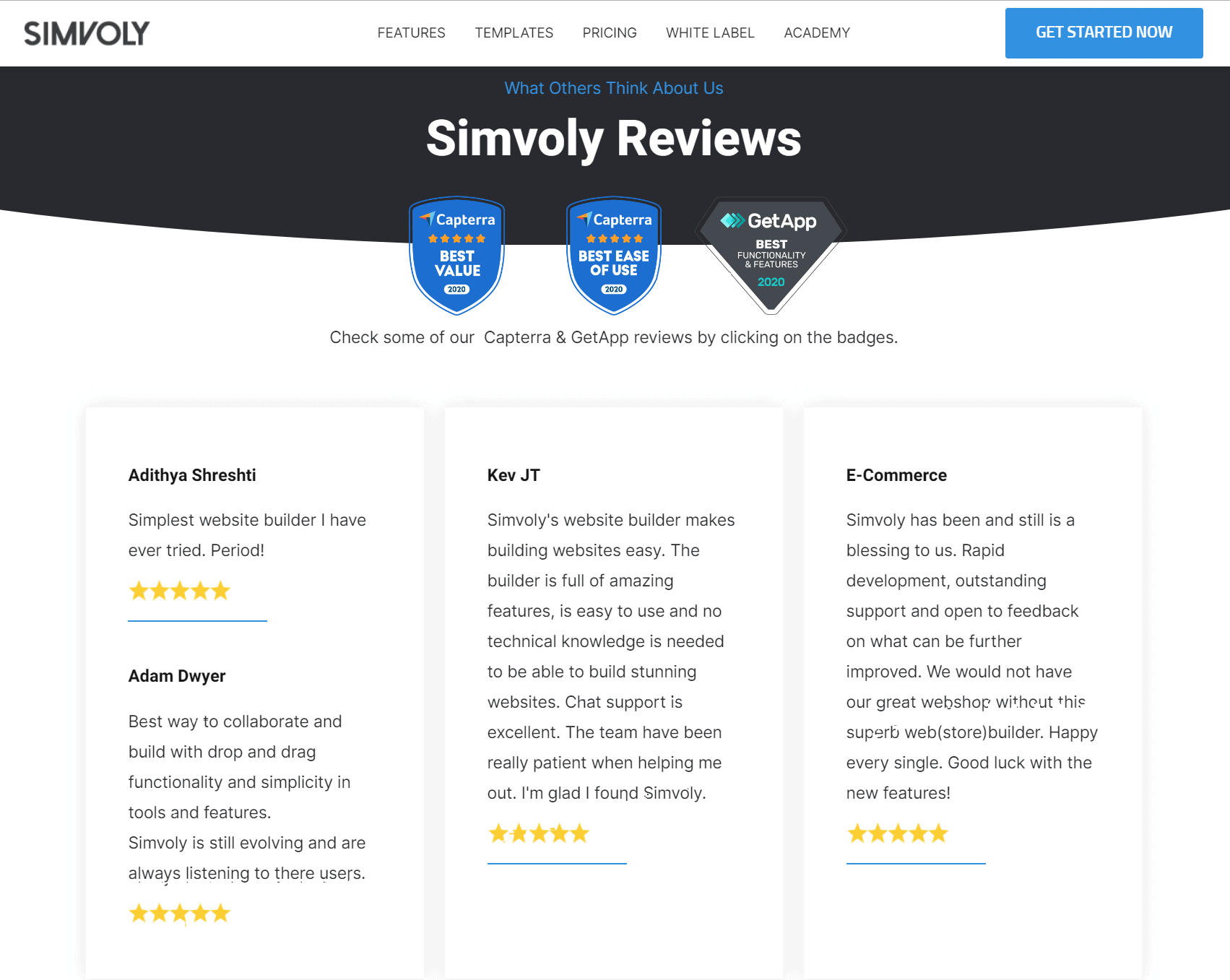 Simvoly Reviews-testimonials