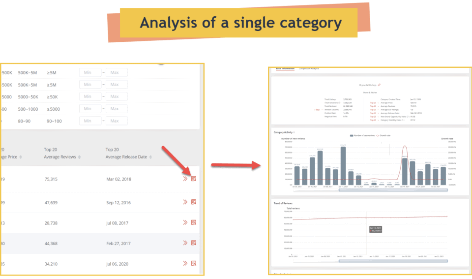 Analysis of a single category - Amzcart Review
