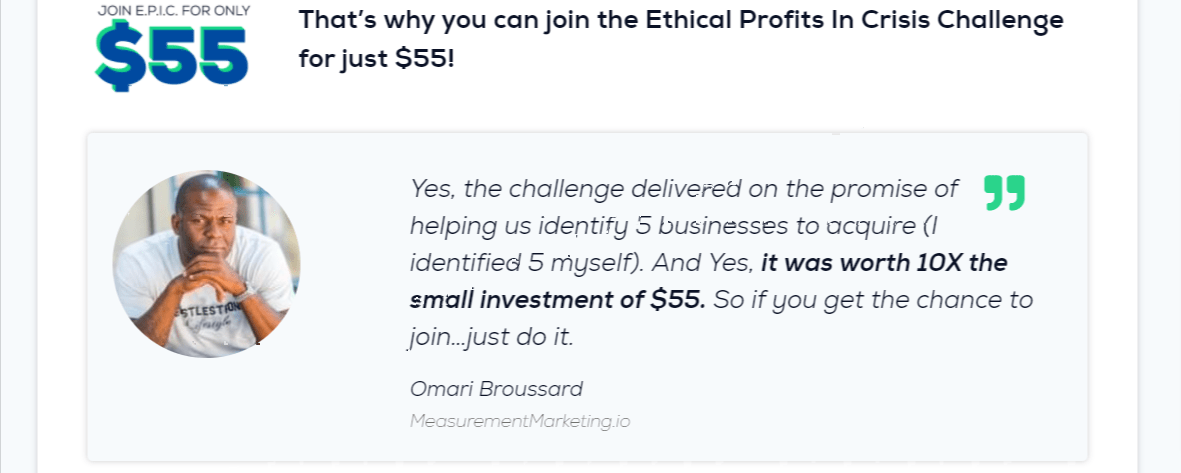 Ethical Profits - EPIC Challenge