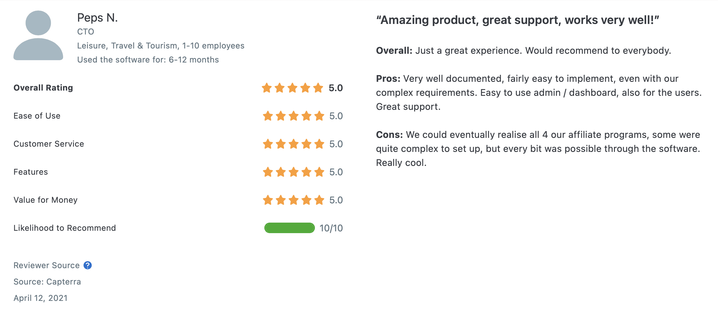 tapfiliate reviews