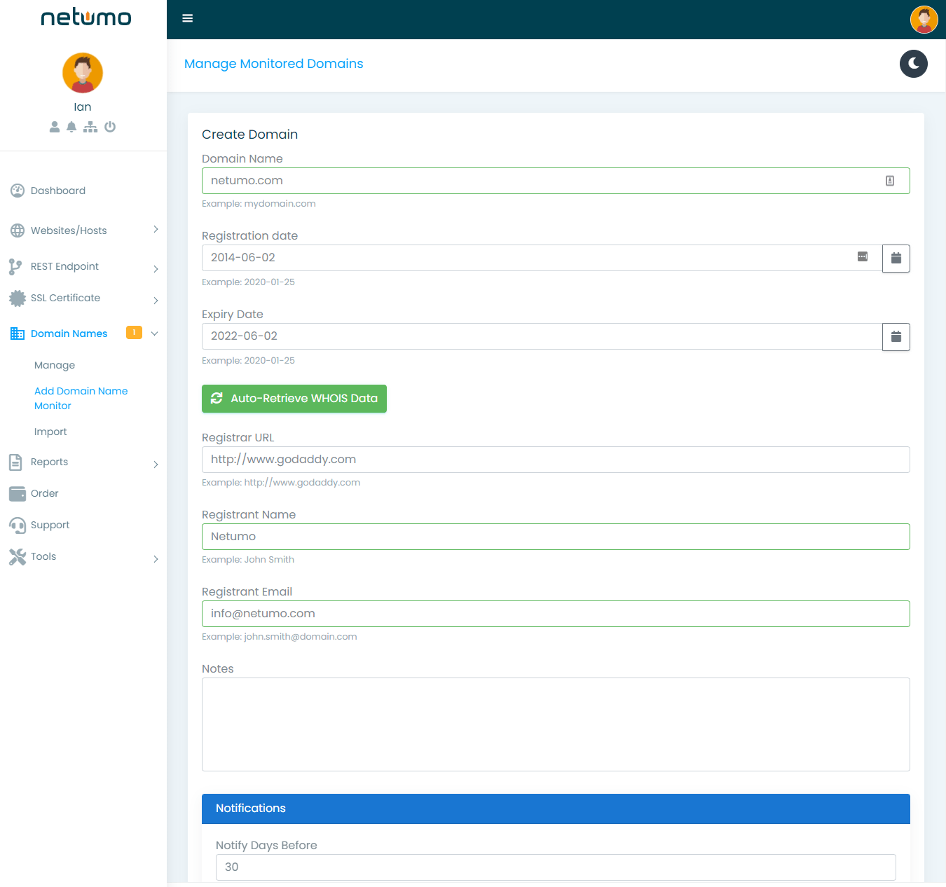 Domain Monitor