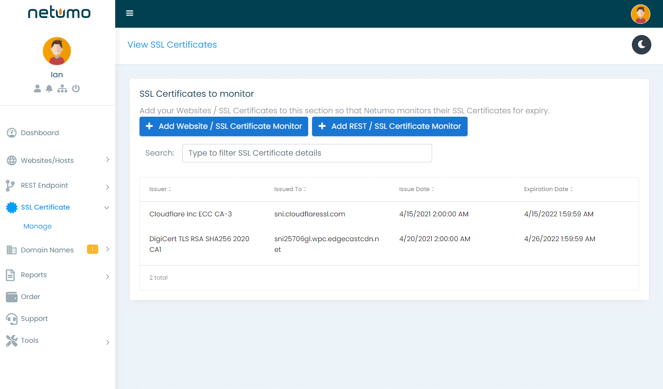 SSL Certificates