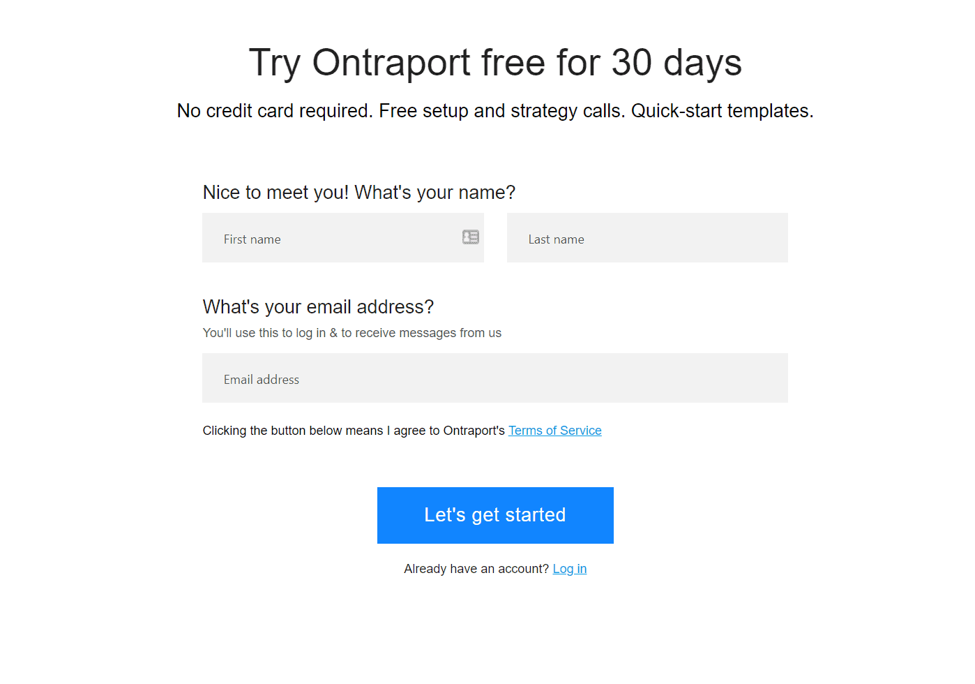 Ontraport free trial 30 days