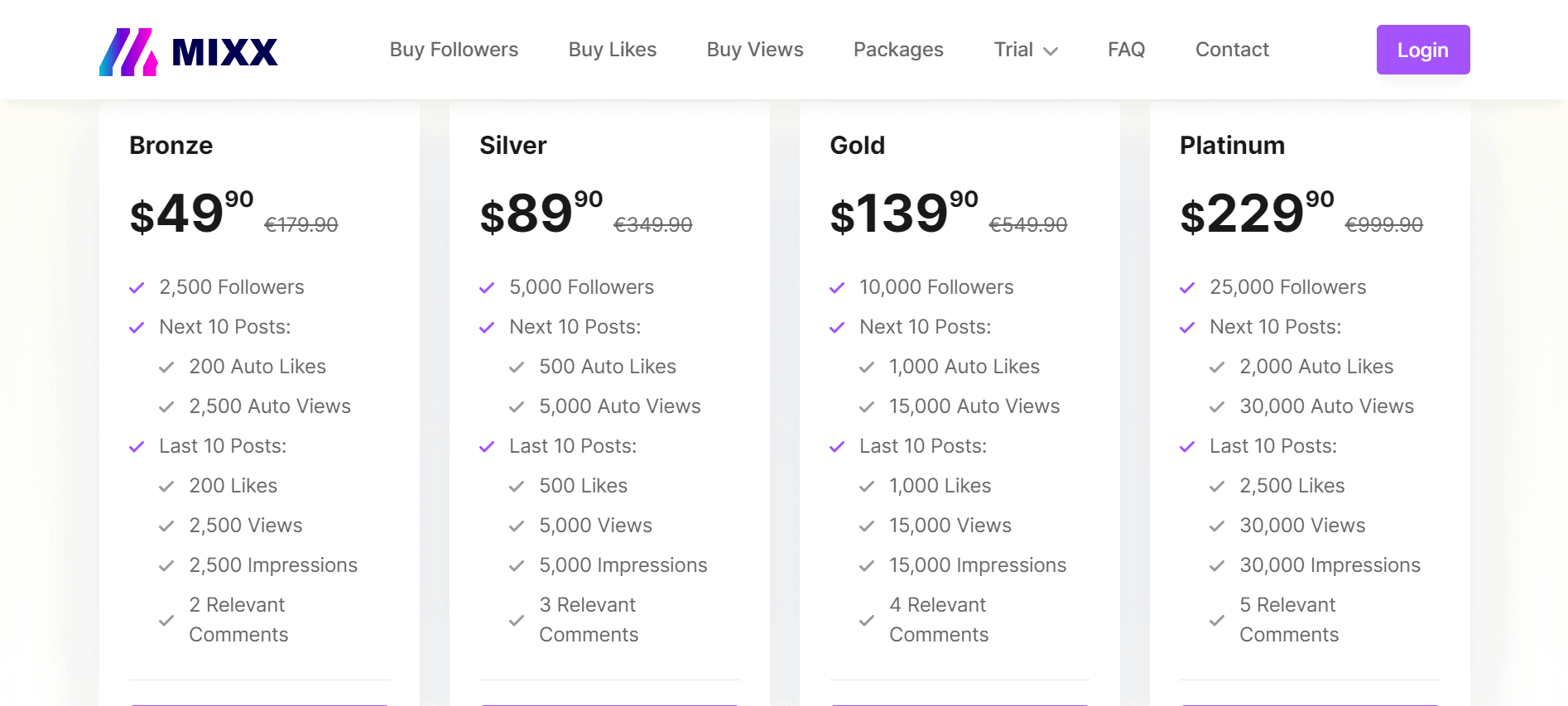 Buy Instagram Packages 