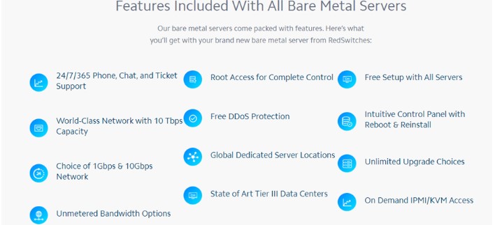 RedSwitches Bare Metal Servers