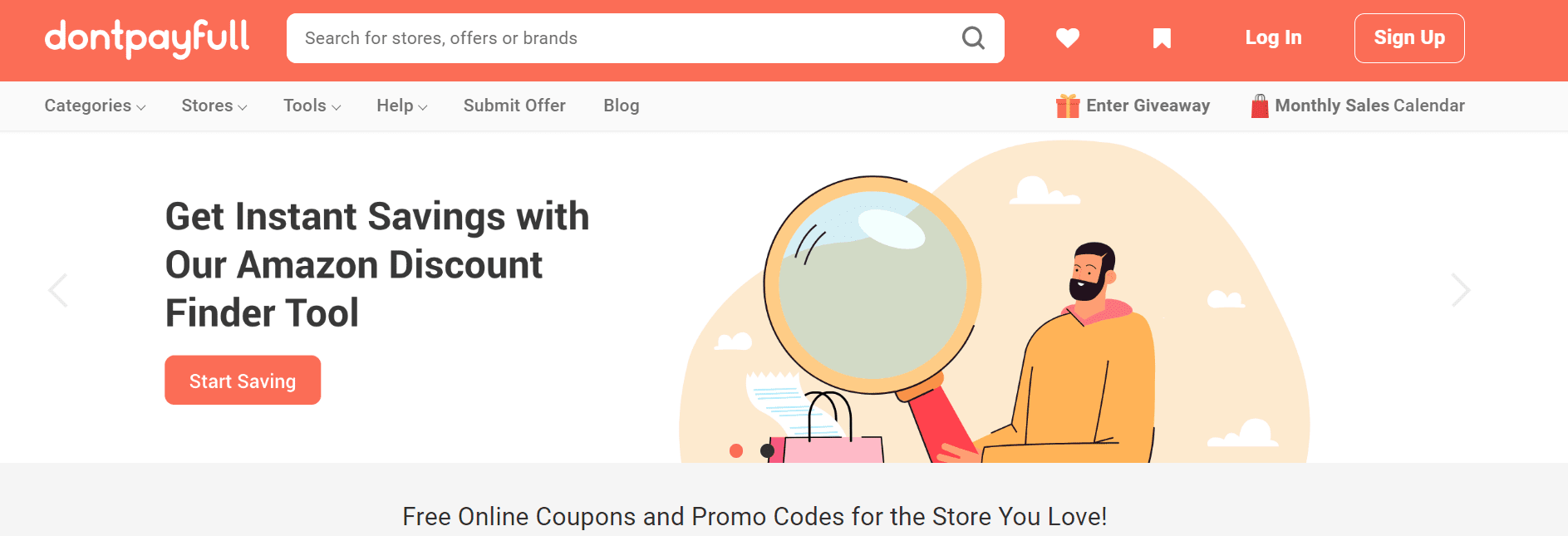 Dontpayfull coupon website