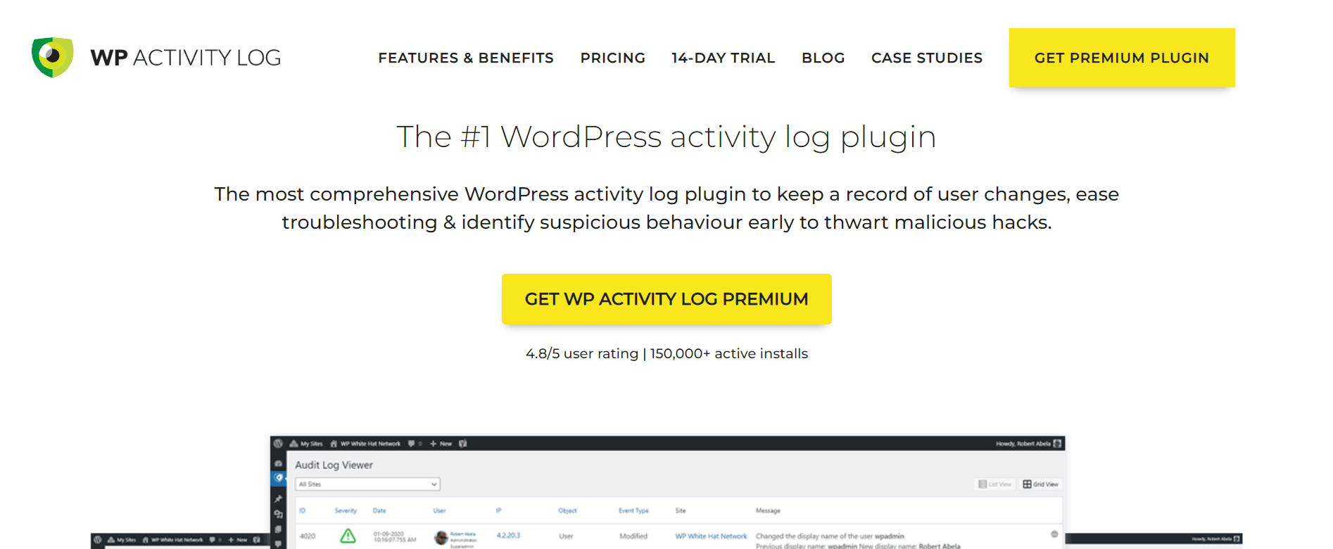 WordPress Activity Logging & Tracking -wp activity log