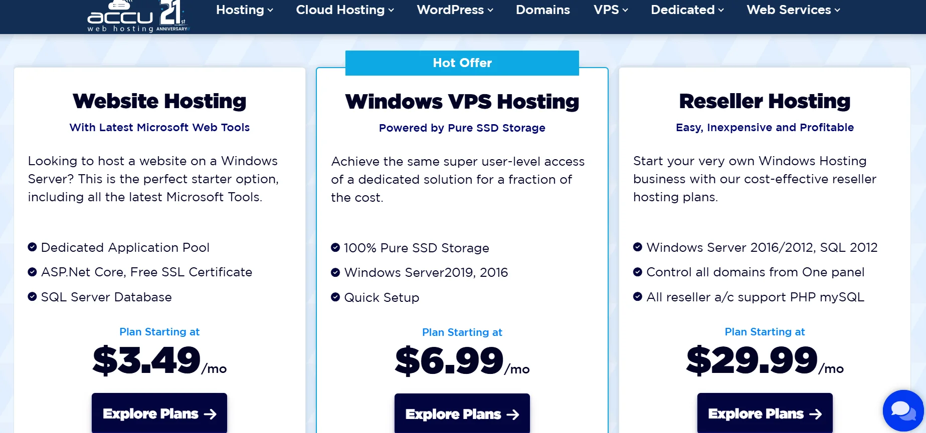 Acuuwebhosting Pricing